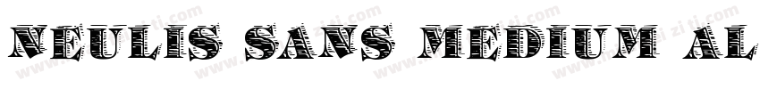 Neulis Sans Medium all caps字体转换
